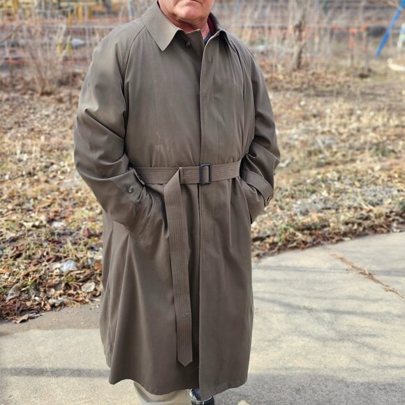 Ralph Lauren Brown Trench Coat for Men with Removable Liner, Pre-owned - Picture 2 of 15